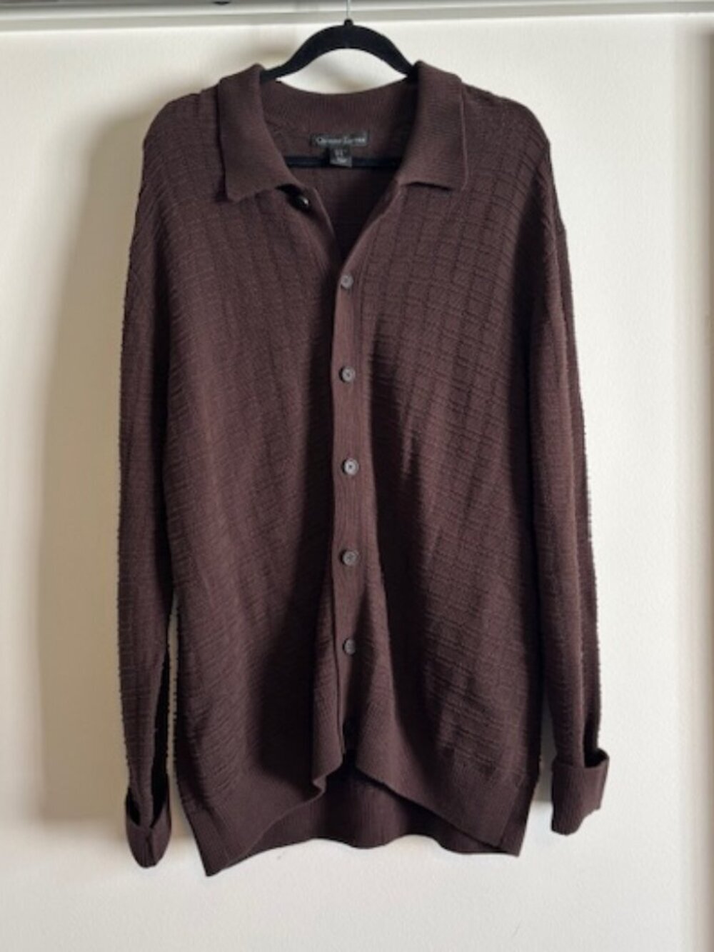 Christian Lacroix Knitted polo-style cardigan XL